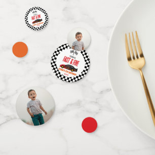 Confettis Fast & Five Red Flame Race Car 5e fête d'anniversa