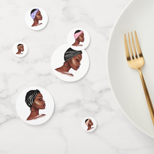 Confettis Femme noire (Groupe)