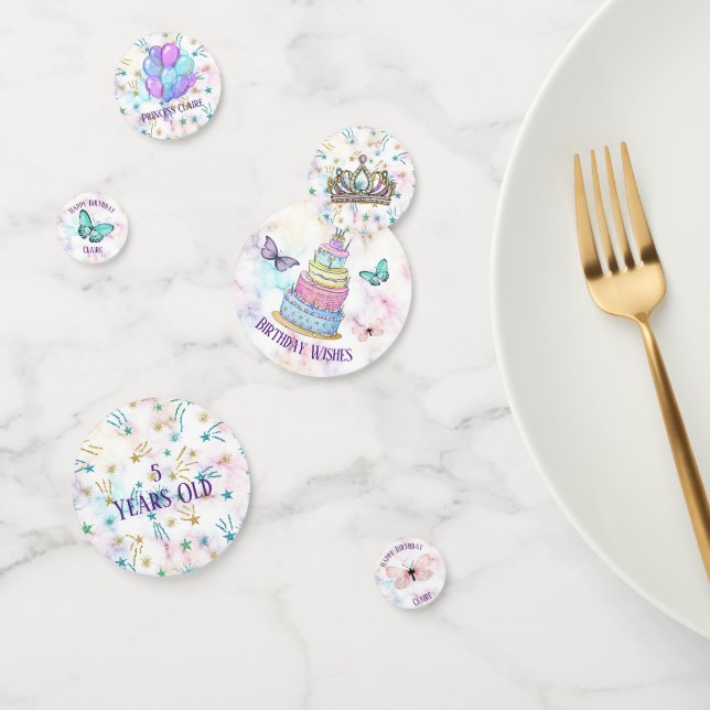 Confettis Fête d'anniversaire de la princesse (Groupe)