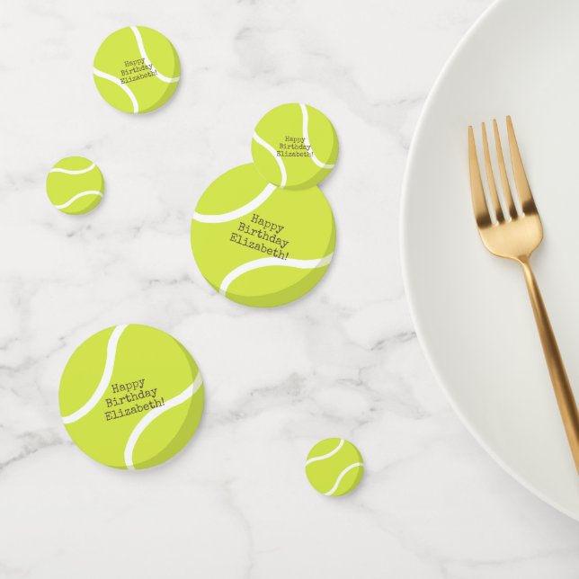 Confettis fête d'anniversaire de tennis (Groupe)