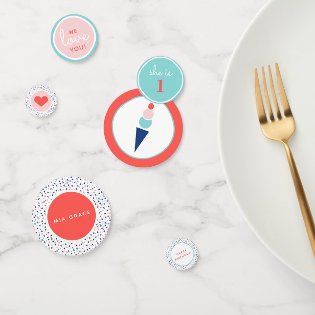 Confettis Fête de la crème glacée (Groupe)