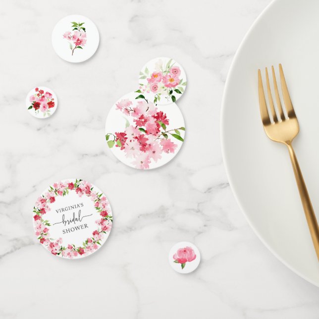 Confettis Fête de mariage rose (Groupe)