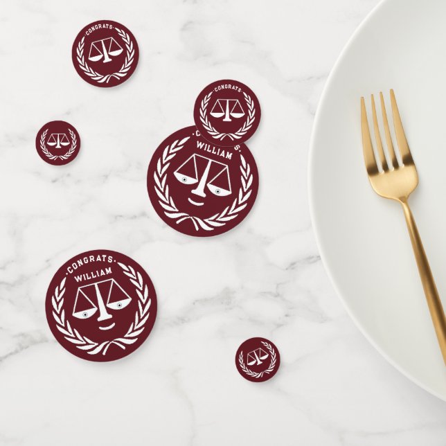 Confettis Fête des diplômes d'avocat (Groupe)