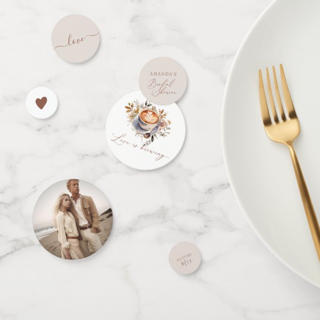 Confettis Fête des mariées Boho Café (Groupe)