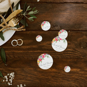 Confettis Fête des mariées des tulipes brillantes et amusant