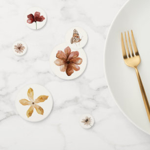 Confettis Fête des mariées Fleur sauvage Boho Fall