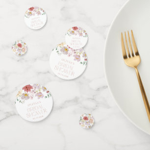 Confettis Fleurs colorées, Fleurs sauvages, Boho, Fête des m