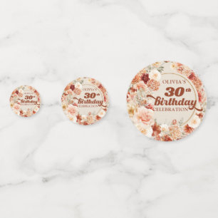 Confettis Fleurs de terre cuite automne et automne 30e anniv