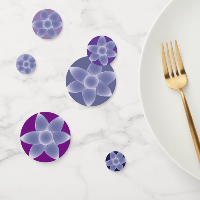 Confettis Fleurs violettes (Groupe)