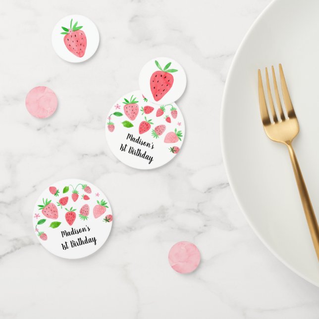 Confettis Fraise Berry Sweet Anniversaire (Groupe)