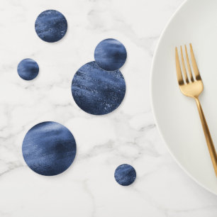 Confettis Glitzy Foil Marine Blue Dark Faux Parties scinti