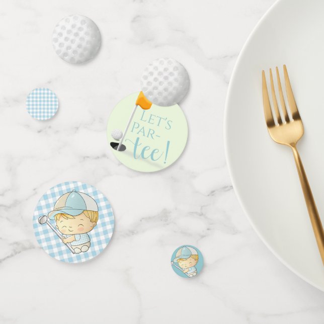 Confettis Golf Baby shower Cute Boy Par Tee Diaper Raffle (Groupe)