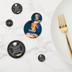 Confettis Graduation Party Retro Chalkboard Personnalisé