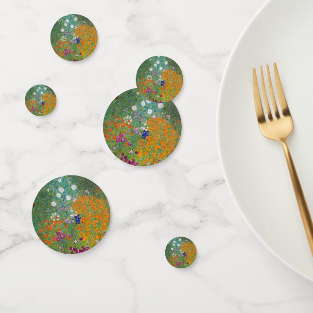 Confettis Gustav Klimt - Jardin des fleurs (Groupe)