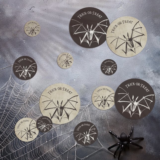 Confettis Halloween squelettique vintage (Créateur téléchargé)