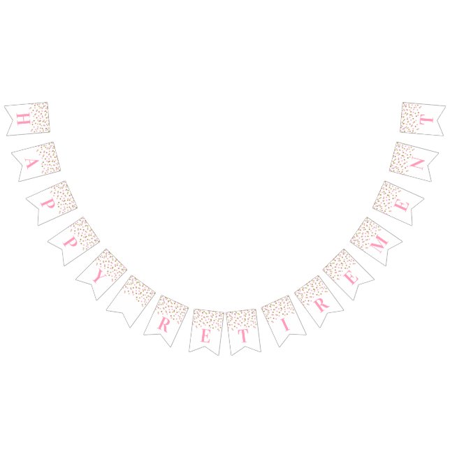 Confettis heureux d'or de rose de bannière de (Tout)