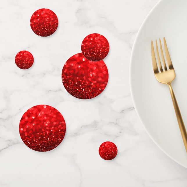 Confettis Impression fausse parties scintillant Ruby-Red (Groupe)