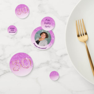 Confettis Joyeux 30e anniversaire Chic Falling Parties scint