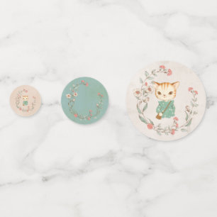 Confettis Kitty Chat Floral Girl Kitten