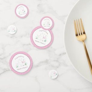 Confettis Lapin Baby shower lapin Animaux de bois