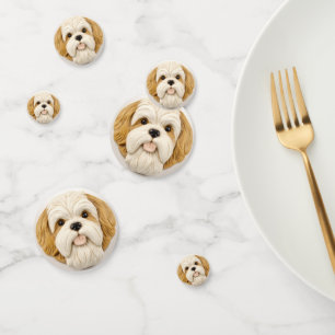 Confettis Lhasa Apso Dog 3D Inspiré