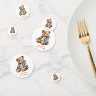 Confettis L'Invitation Baby shower De L'Ours En Teddy Peut A