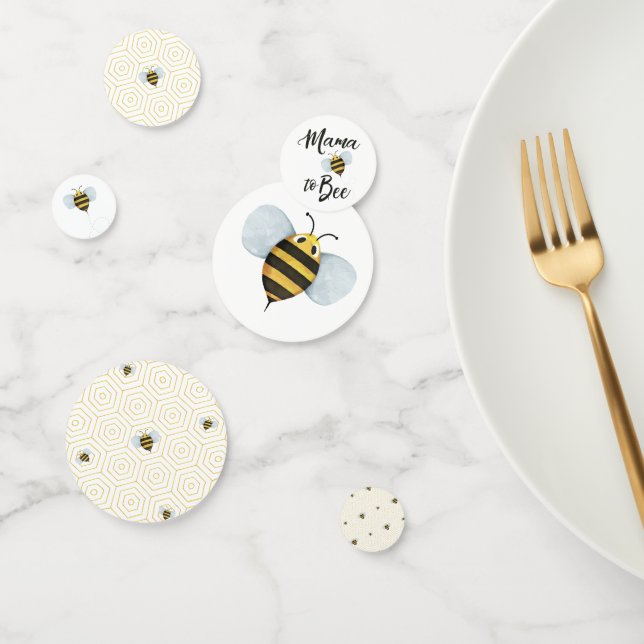 Confettis Maman au Baby shower BEE (Groupe)