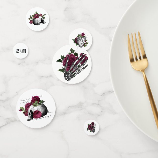 Confettis Mariage gothique floral de Bourgogne (Groupe)