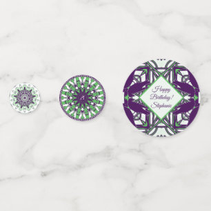 Confettis Meurtre violet/vert du Corbeau Parti du kaléidosco