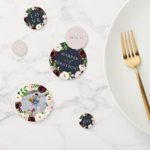 Confettis Midnight Romance Mariage personnalisé