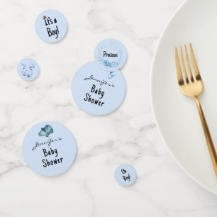 Confettis Mignonne, Oh garçon, Baby shower d'aquarelle bleu