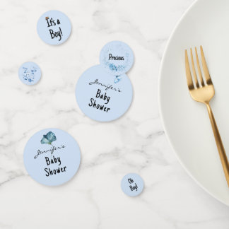 Confettis Mignonne, Oh garçon, Baby shower d'aquarelle bleu