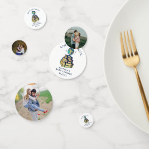 Confettis Modern Adventure Travel Baby shower photo