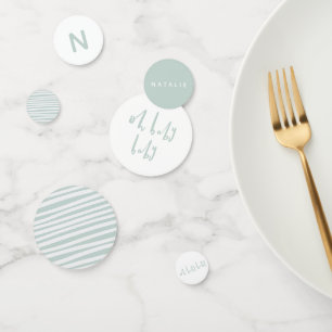 Confettis Mon bébé baby shower jumeau