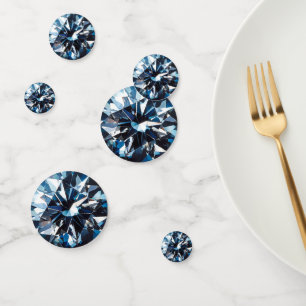 Confettis Motif Diamond bleu foncé