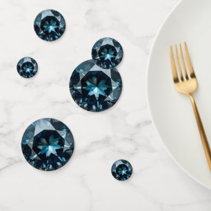 Confettis Motif en cristal bleu