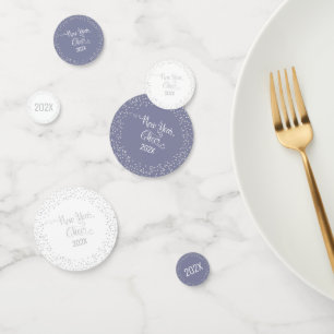 Confettis Nouvel an Parties scintillant d'argent frais Snowf