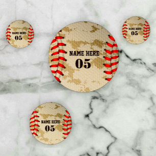 Confettis Numéro de base-ball Vintage personnalisé Rétro