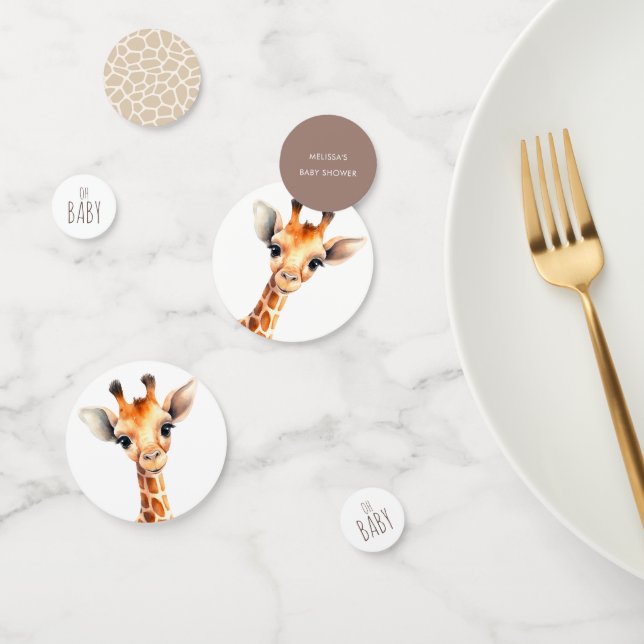 Confettis Oh Baby Giraffe Baby shower (Groupe)