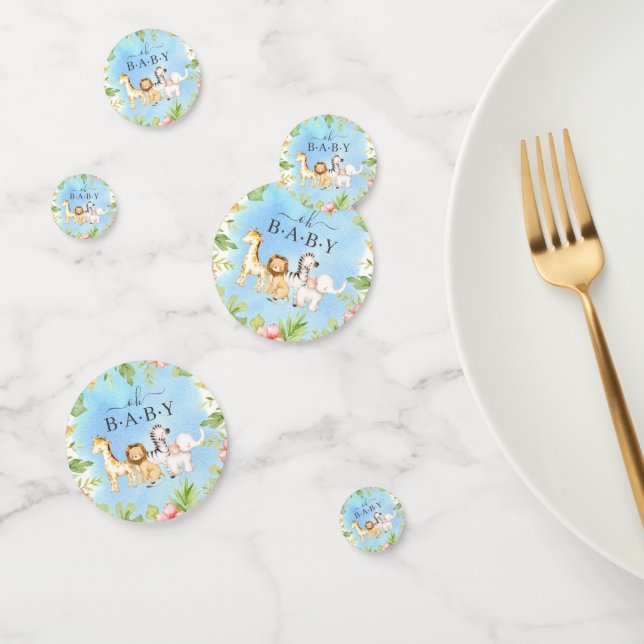 Confettis Oh Baby Jungle Baby shower (Groupe)