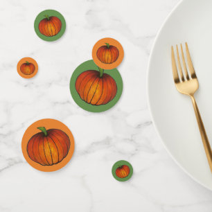 Confettis Orange Harvest Citrouille Patch automne automne au