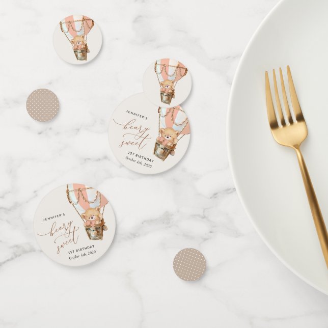 Confettis Ours En Conflit, Ballotte À Air Chaud Rose, Premie (Groupe)