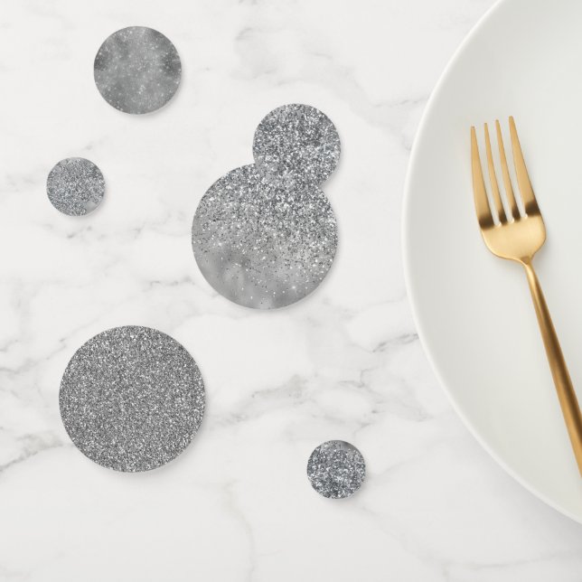 Confettis Paillettes argentées scintillent (Groupe)