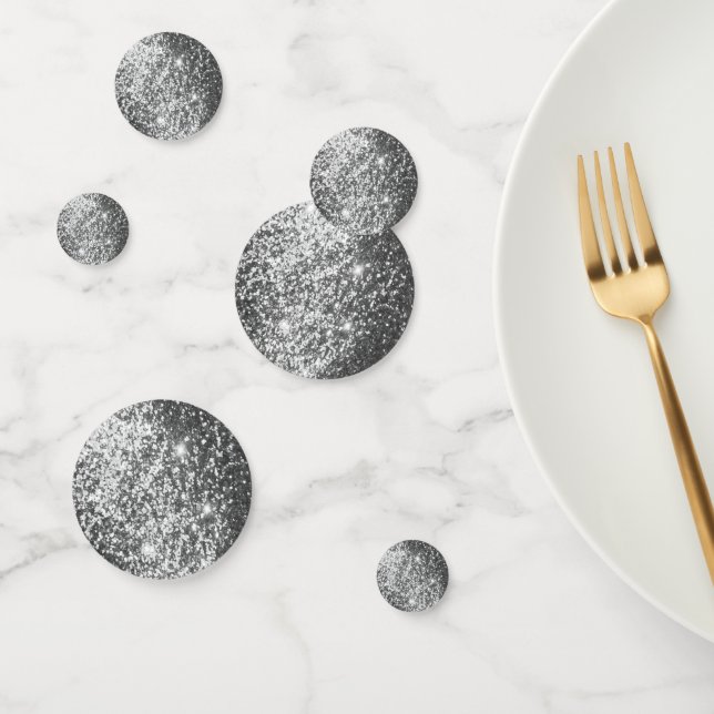 Confettis Paillettes d'Argent (Groupe)