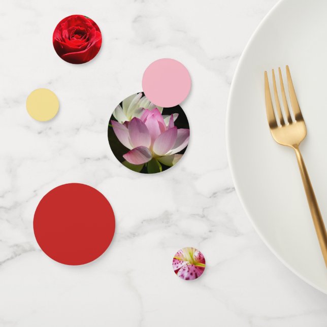 Confettis Paire de fleurs de Lotus II (Groupe)