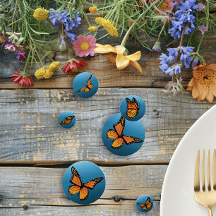 Confettis Papillons Monarch Ombre Bleu