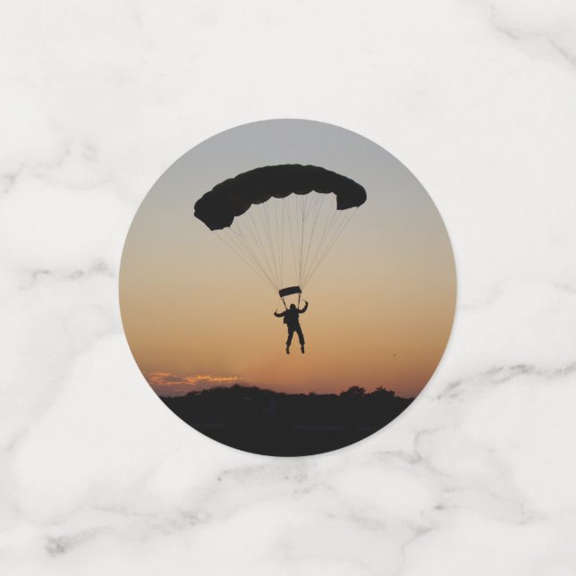 Confettis Parachute de Skydiver à Sunset Sky Diver (Petit recto)