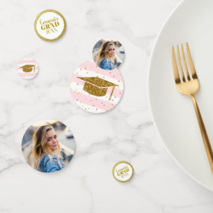 Confettis Parties scintillant d'or  rose