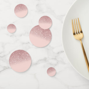 Confettis Parties scintillant or rose Blush Pink Ombre
