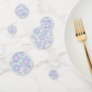 Confettis pastel pattern love and marriage